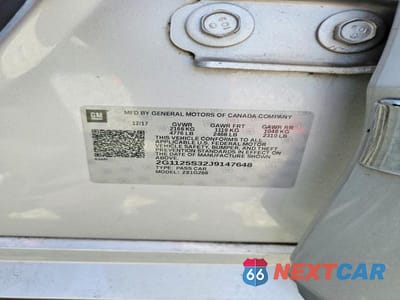 Zdjęcie 12 z 12 samochodu: 2018 CHEVROLET IMPALA PREMIER VIN:2G1125S32J9147648 - miniatura