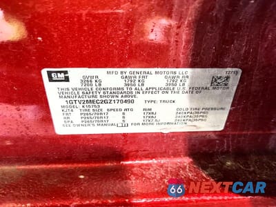 Zdjęcie 12 z 12 samochodu: 2016 GMC SIERRA K1500 SLE VIN:1GTV2MEC2GZ170490 - miniatura