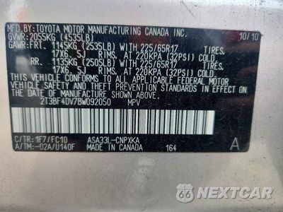 Zdjęcie 13 z 13 samochodu: 2011 TOYOTA RAV4 BASE VIN:2T3BF4DV7BW092050 - miniatura