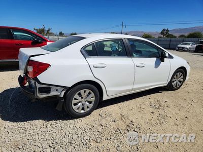 Trzecie zdjęcie samochodu z tyłu: 2012 HONDA CIVIC LX VIN:2HGFB2F56CH598342 - miniatura