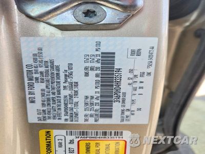 Zdjęcie 12 z 12 samochodu: 2017 FORD FUSION SE VIN:3FA6P0HD4HR335194 - miniatura