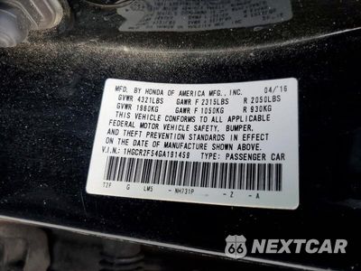 Zdjęcie 12 z 12 samochodu: 2016 HONDA ACCORD SPORT VIN:1HGCR2F54GA191459 - miniatura