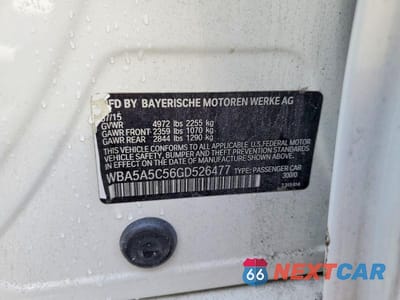 Zdjęcie 12 z 12 samochodu: 2016 BMW 528 I VIN:WBA5A5C56GD526477 - miniatura