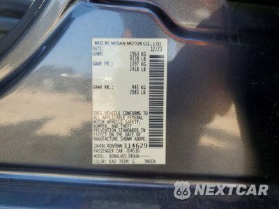 Zdjęcie 12 z 12 samochodu: 2022 NISSAN ALTIMA SV VIN:1N4BL4DV9NN314629 - miniatura