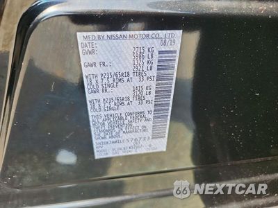 Zdjęcie 13 z 13 samochodu: 2020 NISSAN PATHFINDER S VIN:5N1DR2AM1LC576733 - miniatura