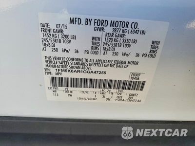 Zdjęcie 13 z 13 samochodu: 2016 FORD EXPLORER POLICE INTERCEPTOR VIN:1FM5K8AR1GGA47255 - miniatura
