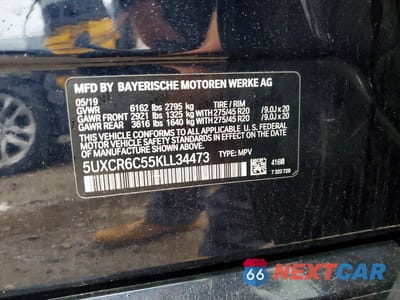 Zdjęcie 13 z 13 samochodu: 2019 BMW X5 XDRIVE40I VIN:5UXCR6C55KLL34473 - miniatura