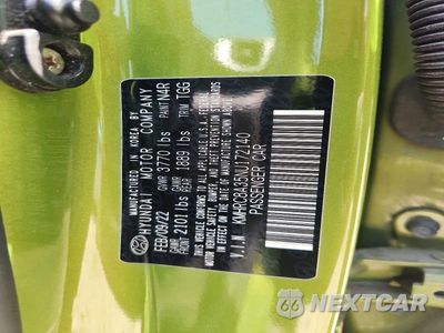 Zdjęcie 12 z 12 samochodu: 2022 HYUNDAI VENUE SEL VIN:KMHRC8A35NU172140 - miniatura