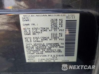 Zdjęcie 13 z 13 samochodu: 2013 NISSAN FRONTIER S VIN:1N6AD0EV5DN711566 - miniatura