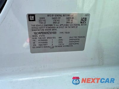 Zdjęcie 12 z 12 samochodu: 2017 CHEVROLET SILVERADO K1500 CUSTOM VIN:1GCVKPEHXHZ301809 - miniatura