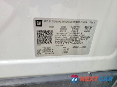 Zdjęcie 13 z 13 samochodu: 2020 CHEVROLET EQUINOX PREMIER VIN:3GNAXYEX7LS523234 - miniatura