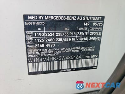 Zdjęcie 13 z 13 samochodu: 2025 MERCEDES-BENZ GLB 250 4MATIC VIN:W1N4M4HB7SW435464 - miniatura