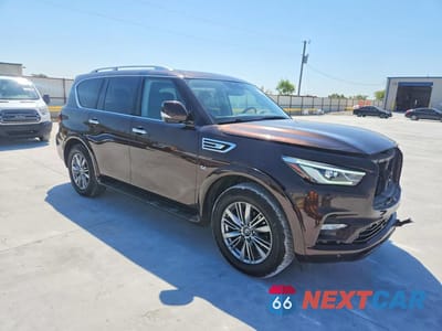 Czwarte zdjęcie samochodu z boku: 2018 INFINITI QX80 BASE VIN:JN8AZ2NF8J9662882 - miniatura