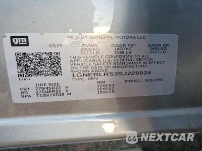 Zdjęcie 13 z 13 samochodu: 2025 CHEVROLET TRAVERSE RS VIN:1GNERLRS3SJ225924 - miniatura