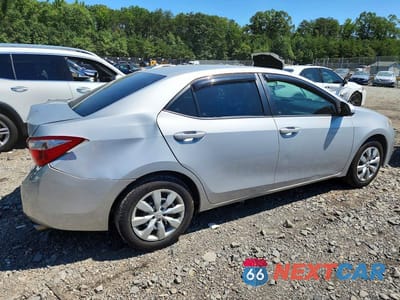 Trzecie zdjęcie samochodu z tyłu: 2016 TOYOTA COROLLA LE VIN:2T1BURHE0GC695338 - miniatura