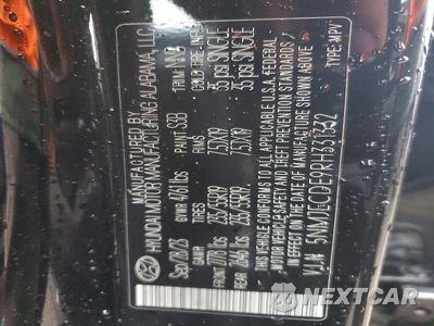 Zdjęcie 12 z 12 samochodu: 2024 HYUNDAI TUCSON LIMITED VIN:5NMJECDE9RH331332 - miniatura