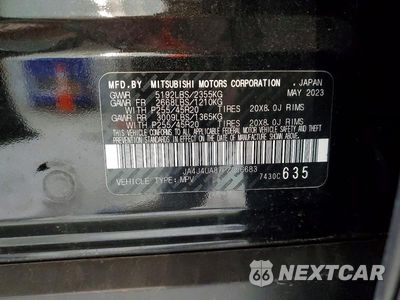 Zdjęcie 13 z 13 samochodu: 2023 MITSUBISHI OUTLANDER SE VIN:JA4J4UA87PZ056683 - miniatura