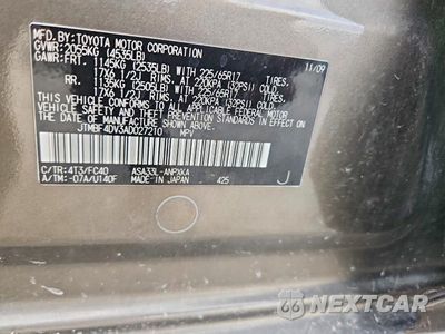 Zdjęcie 12 z 12 samochodu: 2010 TOYOTA RAV4 BASE VIN:JTMBF4DV3AD027210 - miniatura