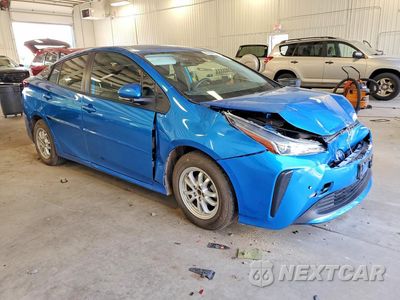 Czwarte zdjęcie samochodu z boku: 2021 TOYOTA PRIUS LE VIN:JTDKAMFU5M3131338 - miniatura