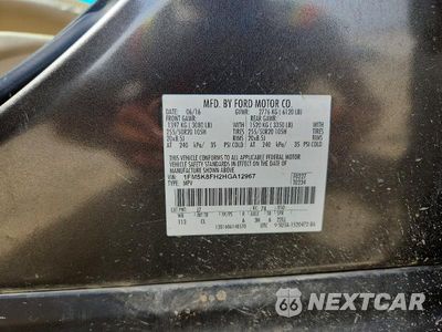 Zdjęcie 13 z 13 samochodu: 2017 FORD EXPLORER LIMITED VIN:1FM5K8FH2HGA12967 - miniatura