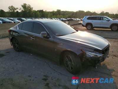 Czwarte zdjęcie samochodu z boku: 2015 INFINITI Q50 PREMIUM VIN:JN1BV7AR5FM417523 - miniatura