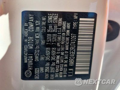 Zdjęcie 13 z 13 samochodu: 2024 HYUNDAI PALISADE SEL VIN:KM8R24GE2RU741097 - miniatura