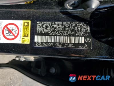Zdjęcie 13 z 13 samochodu: 2014 LEXUS CT 200 VIN:JTHKD5BH0E2189210 - miniatura