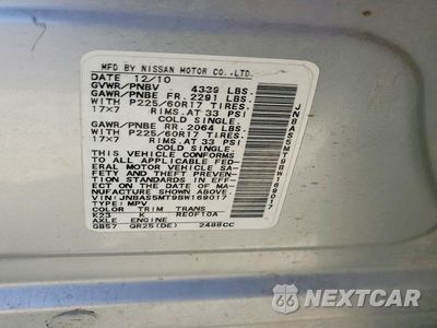 Zdjęcie 12 z 12 samochodu: 2011 NISSAN ROGUE S VIN:JN8AS5MT9BW169017 - miniatura