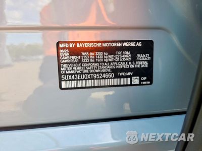 Zdjęcie 12 z 12 samochodu: 2026 BMW X5 XDRIVE50E VIN:5UX43EU0XT9524660 - miniatura