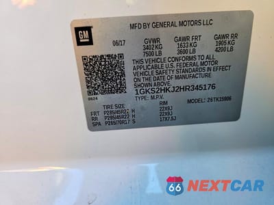 Zdjęcie 14 z 14 samochodu: 2017 GMC YUKON XL DENALI VIN:1GKS2HKJ2HR345176 - miniatura