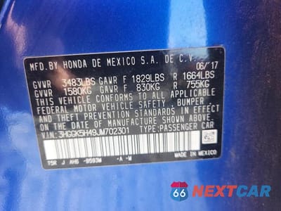 Zdjęcie 12 z 12 samochodu: 2018 HONDA FIT LX VIN:3HGGK5H49JM702301 - miniatura
