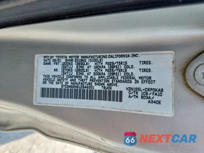 Zdjęcie 12 z 12 samochodu: 2001 TOYOTA TACOMA XTRACAB PRERUNNER VIN:5TESN92N91Z846331 - miniatura