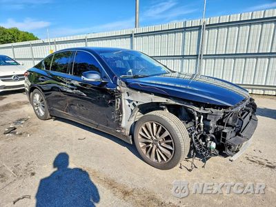 Czwarte zdjęcie samochodu z boku: 2019 INFINITI Q50 3.0T LUXE VIN:JN1EV7AR6KM594315 - miniatura