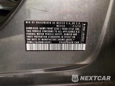 Zdjęcie 12 z 12 samochodu: 2013 VOLKSWAGEN JETTA TDI VIN:3VWLL7AJ9DM246081 - miniatura
