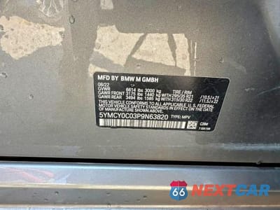 Zdjęcie 10 z 10 samochodu: 2023 BMW X6 M VIN:5YMCY0C03P9N63820 - miniatura