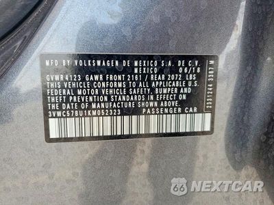 Zdjęcie 12 z 12 samochodu: 2019 VOLKSWAGEN JETTA S VIN:3VWC57BU1KM052323 - miniatura