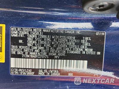 Zdjęcie 14 z 14 samochodu: 2015 LEXUS RX 350 BASE VIN:2T2BK1BA0FC270175 - miniatura