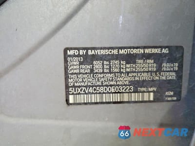Zdjęcie 13 z 13 samochodu: 2013 BMW X5 XDRIVE35I VIN:5UXZV4C58D0E03223 - miniatura