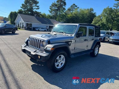 Drugie zdjęcie samochodu z przodu: 2018 JEEP WRANGLER UNLIMITED SPORT VIN:1C4HJXDG4JW171848 - miniatura