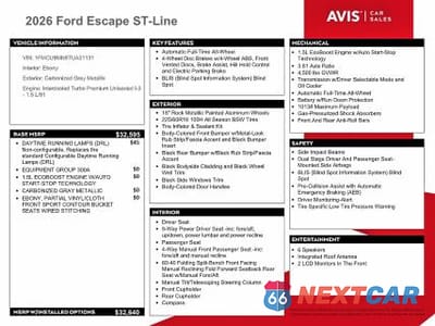 Zdjęcie 13 z 14 samochodu: 2026 FORD ESCAPE ST LINE VIN:1FMCU9MN8TUA31131 - miniatura