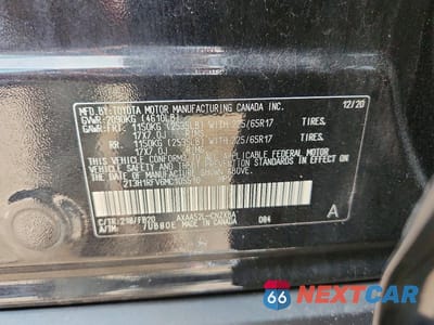 Zdjęcie 12 z 12 samochodu: 2021 TOYOTA RAV4 LE VIN:2T3H1RFV6MC105510 - miniatura