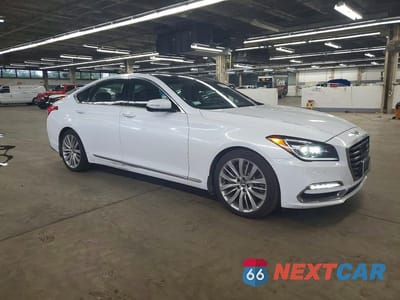 Czwarte zdjęcie samochodu z boku: 2019 GENESIS G80 5.0 ULTIMATE VIN:KMTFN4JF9KU303183 - miniatura