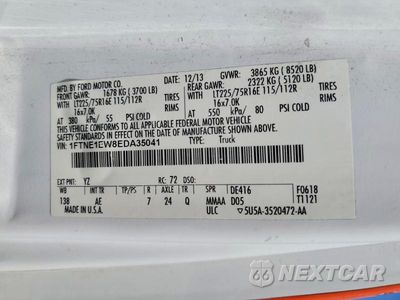 Zdjęcie 13 z 13 samochodu: 2014 FORD E150 VAN VIN:1FTNE1EW8EDA35041 - miniatura