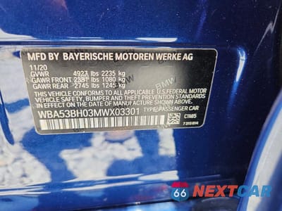Zdjęcie 12 z 12 samochodu: 2021 BMW 530 I VIN:WBA53BH03MWX03301 - miniatura