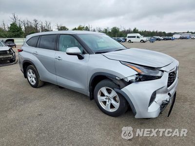 Czwarte zdjęcie samochodu z boku: 2022 TOYOTA HIGHLANDER HYBRID LE VIN:5TDBBRCH8NS559812 - miniatura