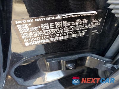 Zdjęcie 13 z 13 samochodu: 2017 BMW X3 SDRIVE28I VIN:5UXWZ7C51H0U46779 - miniatura