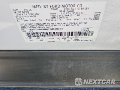 Zdjęcie 13 z 13 samochodu: 2017 FORD EXPLORER XLT VIN:1FM5K8D88HGB58308 - miniatura