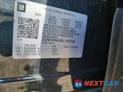 Zdjęcie 13 z 13 samochodu: 2020 CHEVROLET TRAVERSE LT VIN:1GNEVHKW9LJ263715 - miniatura