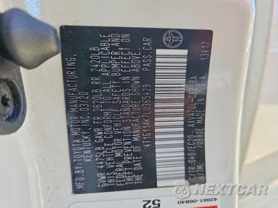 Zdjęcie 12 z 12 samochodu: 2020 TOYOTA CAMRY SE NIGHTSHADE VIN:4T1G11AK7LU365429 - miniatura