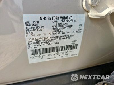 Zdjęcie 13 z 13 samochodu: 2021 LINCOLN AVIATOR RESERVE VIN:5LM5J7XC7MGL13838 - miniatura